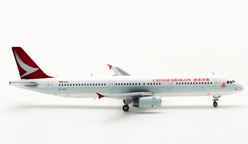 JC Wings Cathay Dragon Airline Airbus A321 B-HTF 1/400 diecast model aircraft