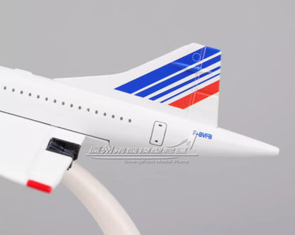 20CM AIR FRANCE Concorde Commercial Plane Airplane Diecast Metal Aircraft Model