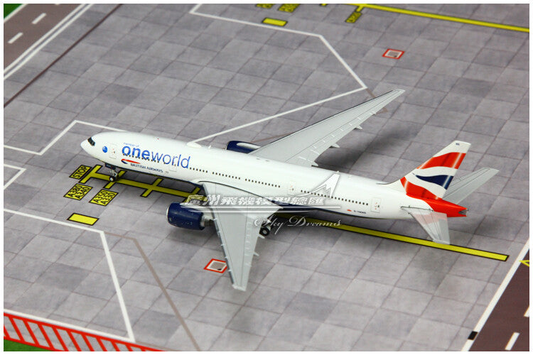 1:400 GeminiJets BRITISH AIRWAYS ONE WORLD B777-200ER Airplane Diecast Model
