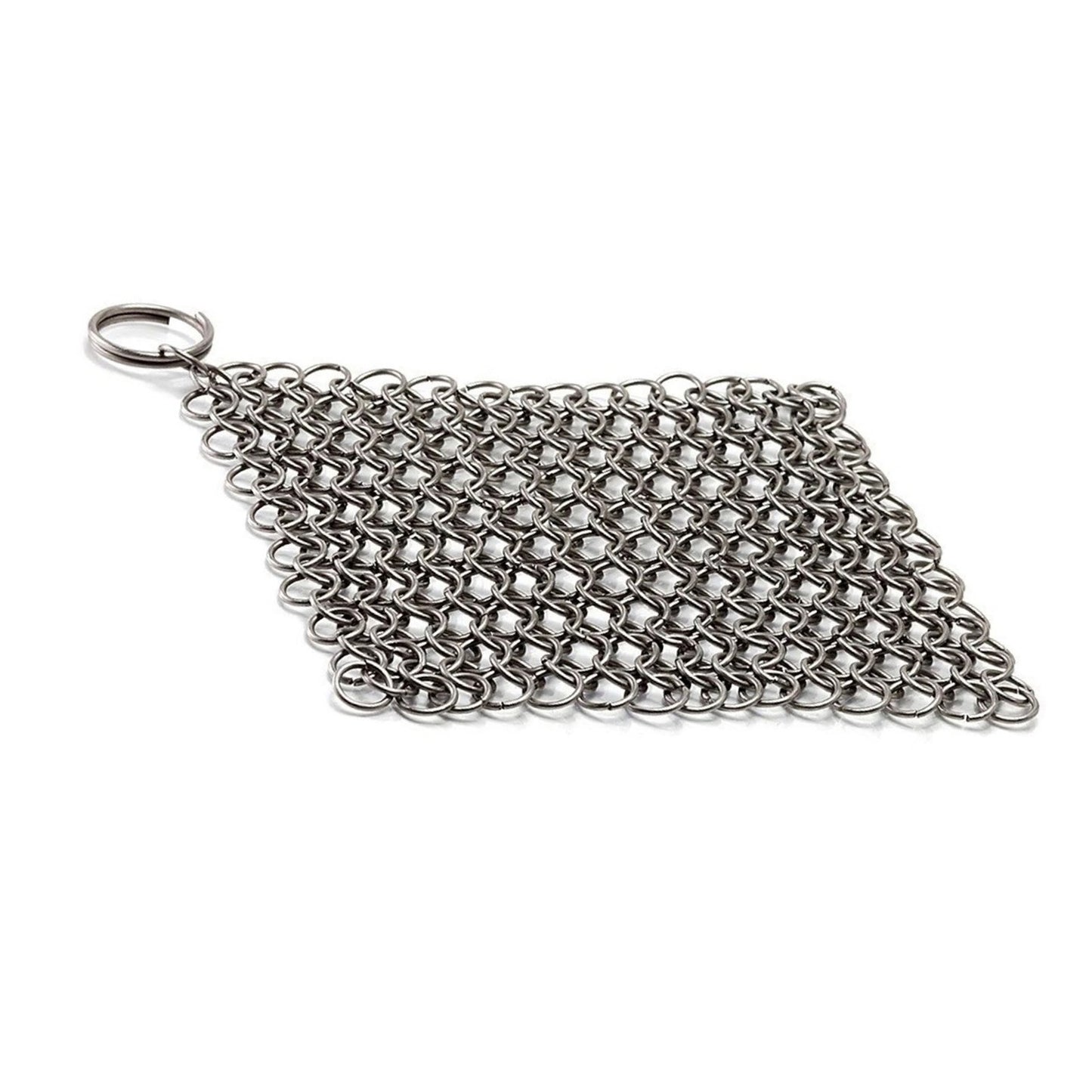 1Pack 7" Outdoor Grills Stainless Steel Chainmail Scrubber Tough on Grime