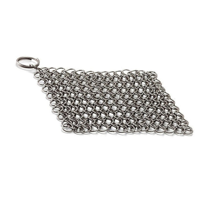 1Pack 7" Outdoor Grills Stainless Steel Chainmail Scrubber Tough on Grime
