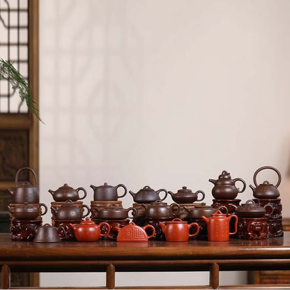 18 Tea Pots True Yixing Zisha Tea Pot Wholesales Full Handmade Marked Master Pot