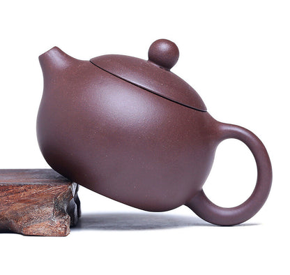 6.8oz Yixing Zisha Tea Pot Purple Clay Xishi Pot Marked On Sales Master Tea Pots