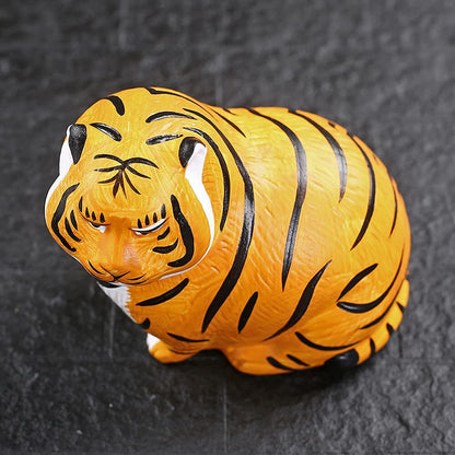 10cm Ceramic Tiger Tea Pet Ornaments Zen Tea Table Tea Tray Decor Tea Set