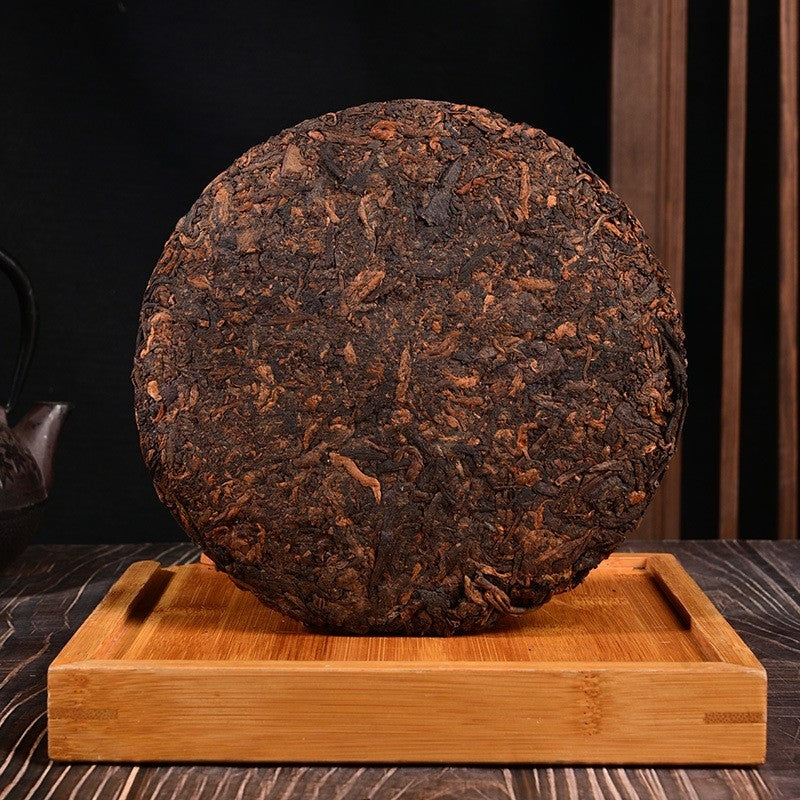 357g Pu'er Tea cake,10-Years Ripe Jingmai Mountain Puer Tea Cake Yunan Puerh Tea