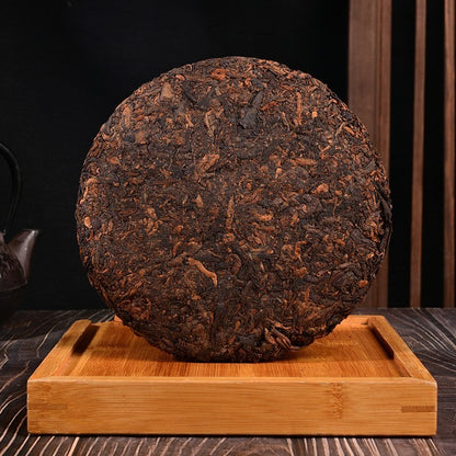 357g Pu'er Tea cake,10-Years Ripe Jingmai Mountain Puer Tea Cake Yunan Puerh Tea
