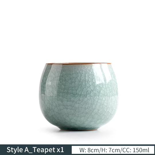 Ice Flower Ceramic Teacup Novelty Kung Fu Cup Drinkware