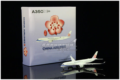 1:400 JC Wings CHINA AIRLINES AIRBUS A350-900 Airplane Flap Down Diecast Model