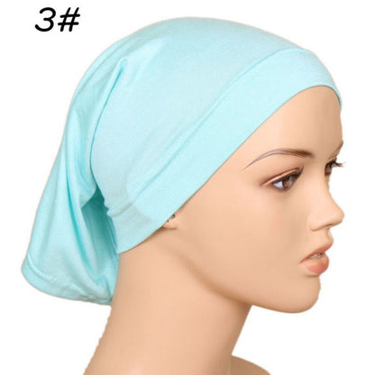 Muslim Head scarf Inner Hijab Caps Islamic Underscarf Ninja Scarf hat Unisex