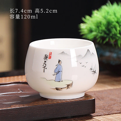 4pcs/lot 120ml Tea Cup Zen Style Chinese Mater Cups Full Handmade Puer Tea Cups