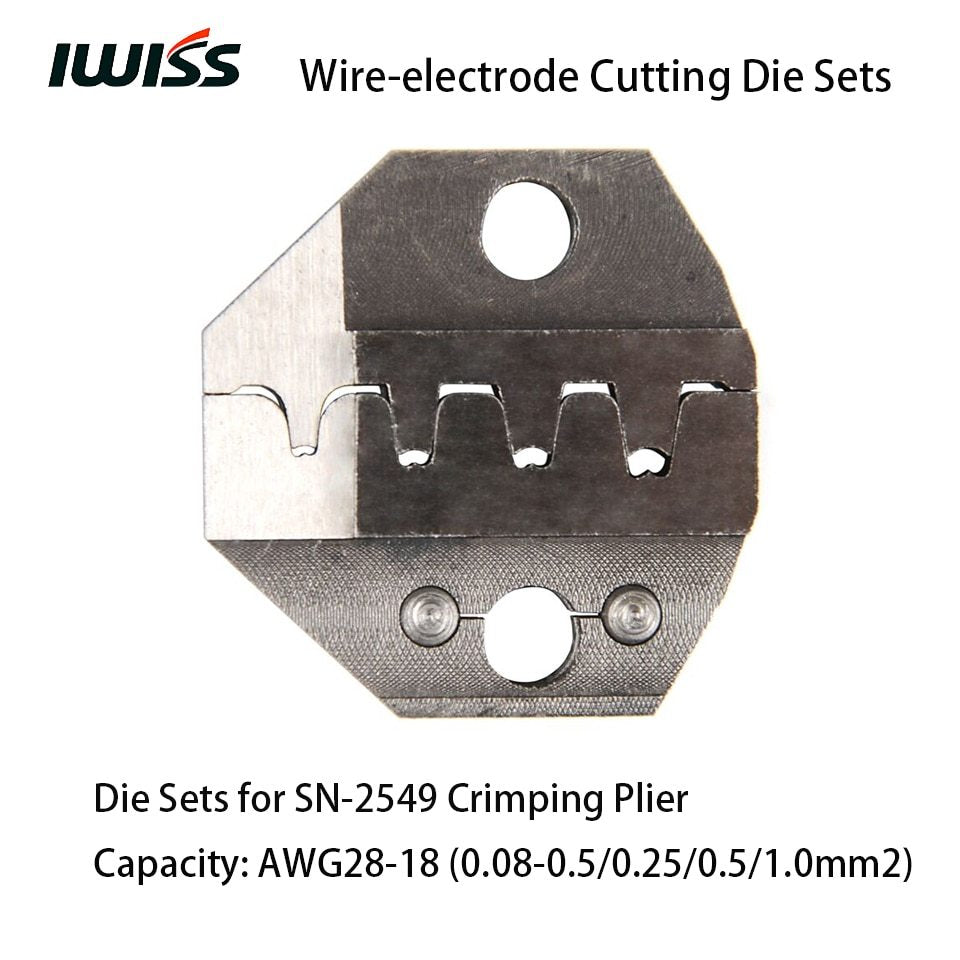 IWISS Wire-electrode Cutting Die Sets for SN-2549 Ratchet Crimping Plier Crimper
