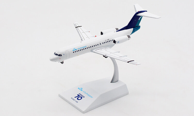 1:200 JC Wings KLM cityhopper Fokker70 Passenger Airplane Diecast Aircraft Model