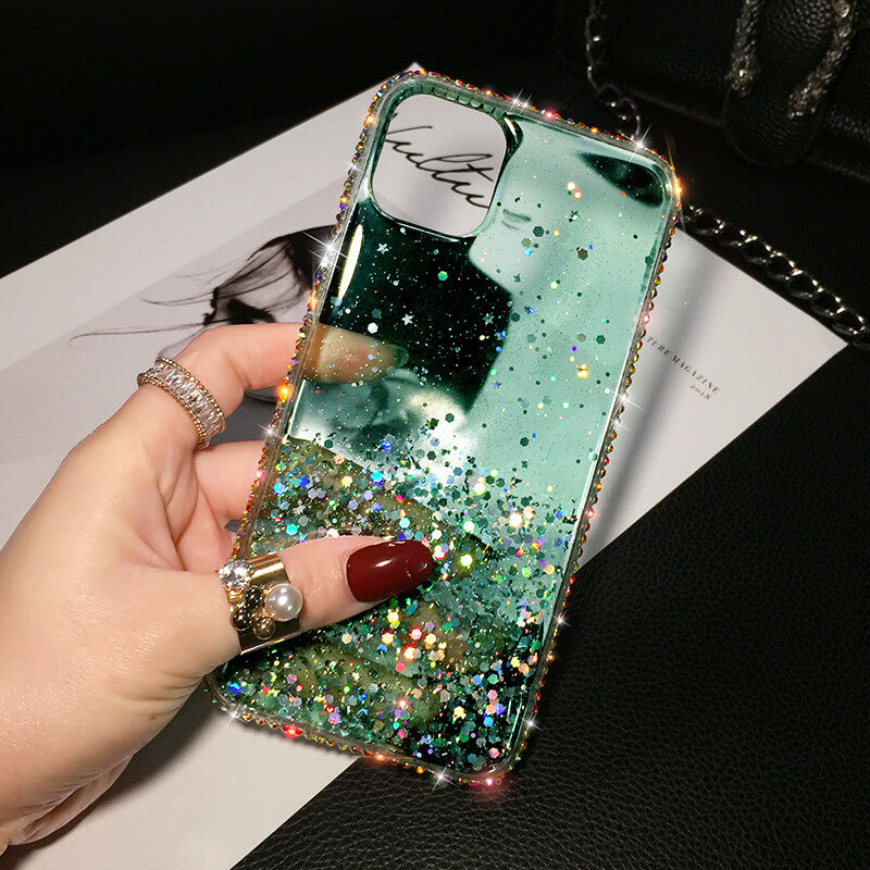Transparent Star Sequins TPU Phonecase for IPhone17Pro/17/16/15 /14/13/12/11/XR