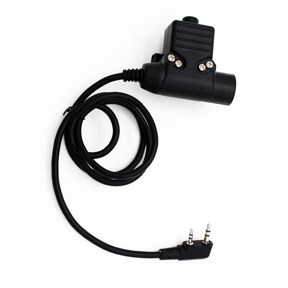 Replacement U94 PTT Adapter For REAL STEAL RS Headsets For KENWOOD Plug Parts