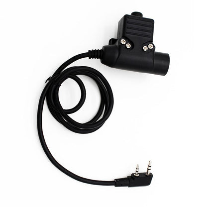 Replacement U94 PTT Adapter For REAL STEAL RS Headsets For KENWOOD Plug Parts