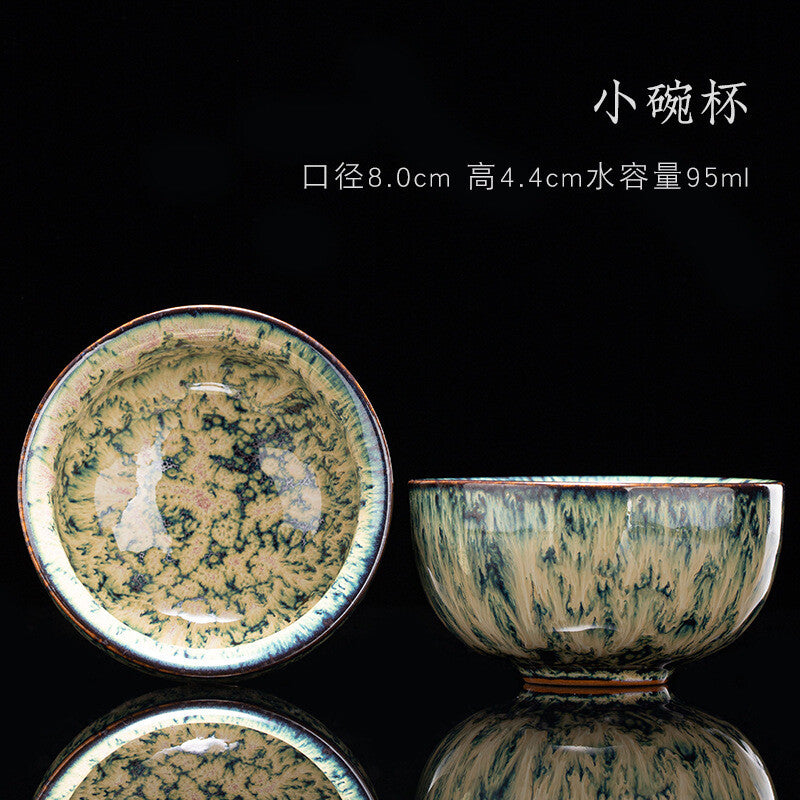 Tea Cup Ceramic Kungfu Teacup Chinese Jianzhan Traditional Ceramic Art Best Gift