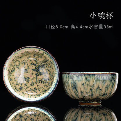 Tea Cup Ceramic Kungfu Teacup Chinese Jianzhan Traditional Ceramic Art Best Gift