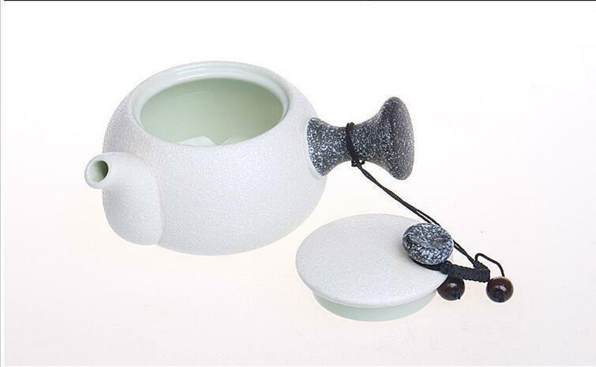 3Pcs/Set Chinese Ceramic Gongfu Tea Side Handle Teapot Travel Tea Set Teacups