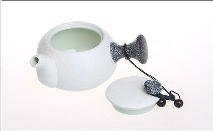 3Pcs/Set Chinese Ceramic Gongfu Tea Side Handle Teapot Travel Tea Set Teacups