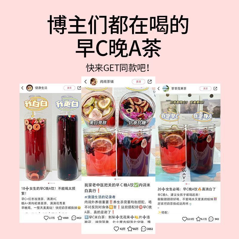 Morning C Evening A Tea Prickly Pear Lemon Mulberry Black Goji Berry Rosewater