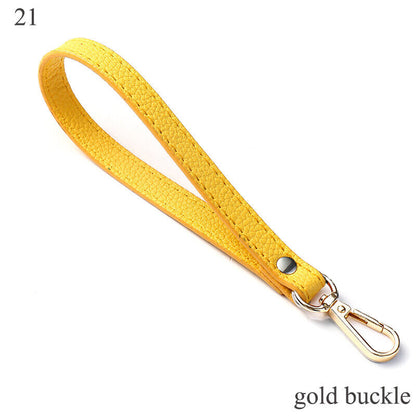 PU Leather Wallet Strap Replaceable Handbag Metal Bag Wrist Strap Key Belt