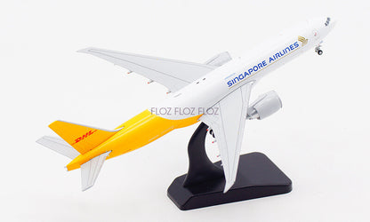 JC Wings SINGAPORE AIRLINES for DHL for BOEING B777-200LRF 9V-DHA 1:400 Model