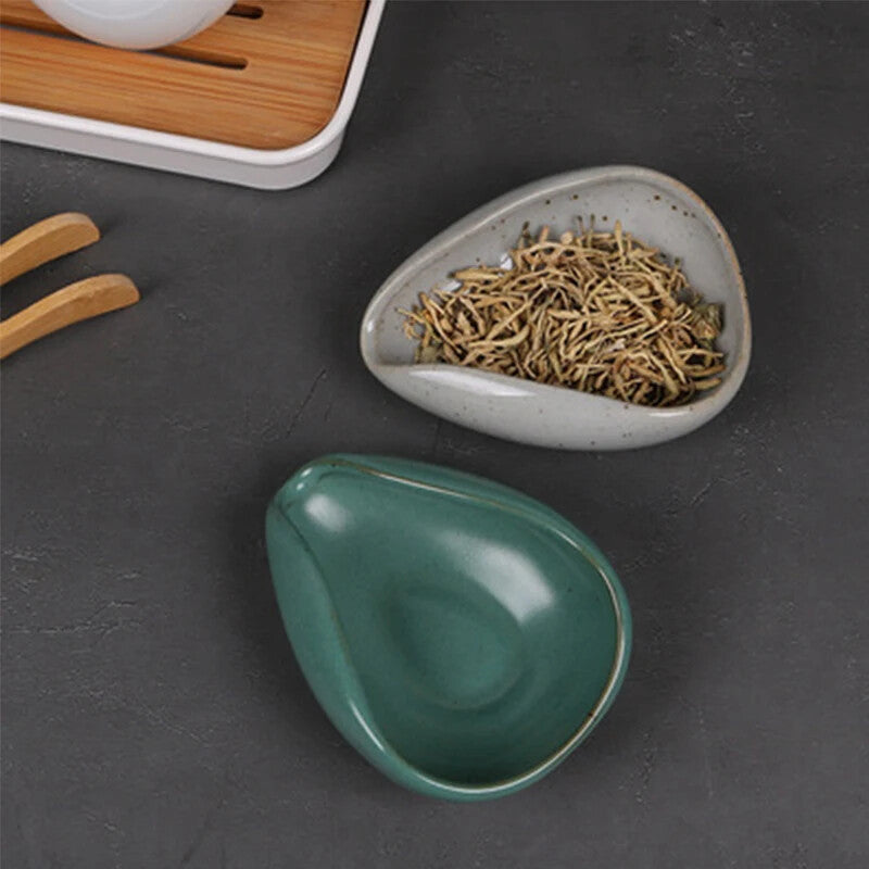 1pc 3.86" Ceramic Teaspoons Kung Fu Tea Set Porcelain Celadon Tea Spoon Shovel