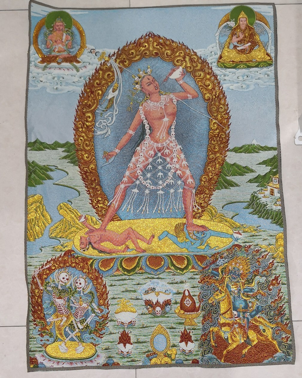 Tibet Tibetan Cloth Silk Buddhism Naropa Tradition Vajrayogini Tangka Thangka36"