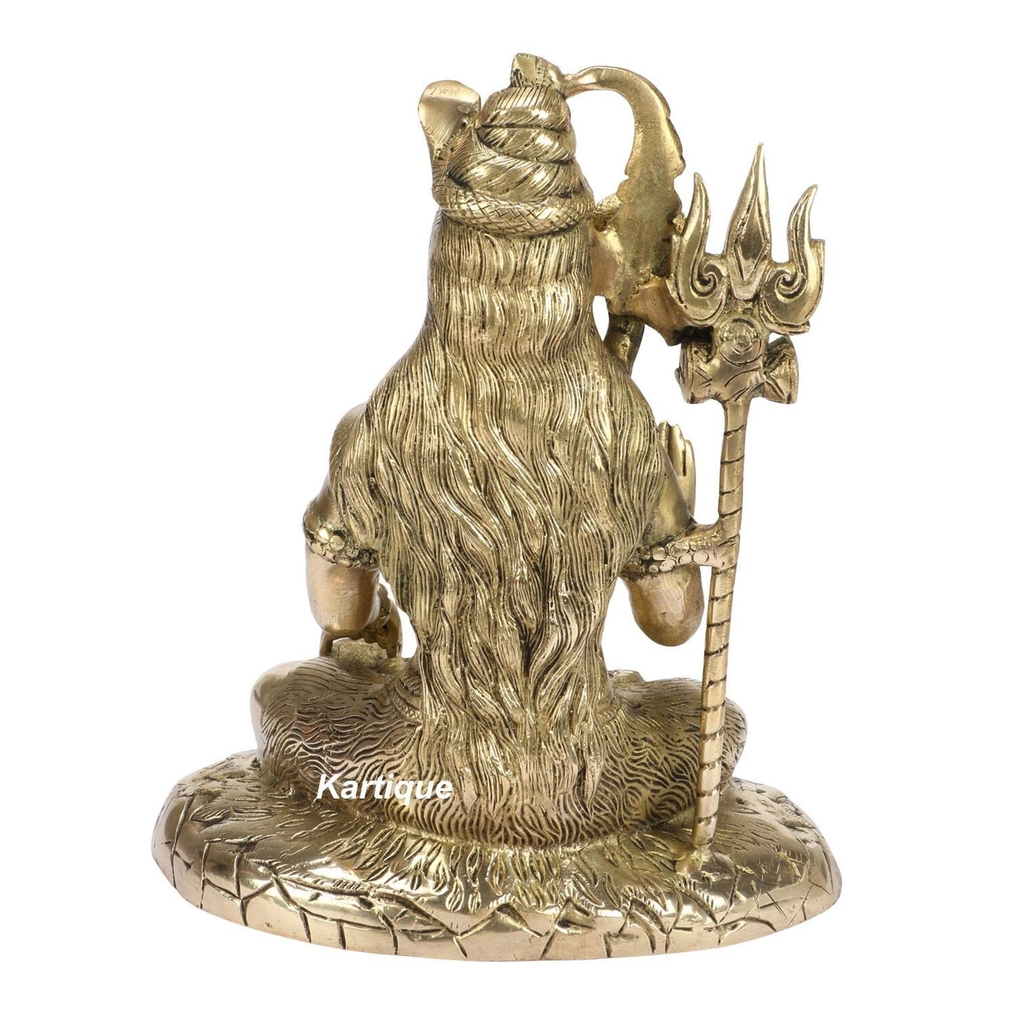 Hindu God Lord Brass Shiva in Blessing Posture Idol Statute Figurine