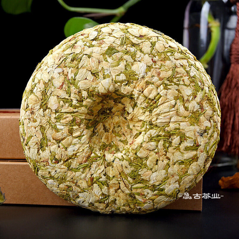 Jasmine Aroma Dried Flower Tea Cake Blooming Tea Nectar Scented Herbal Tea 茉莉花茶