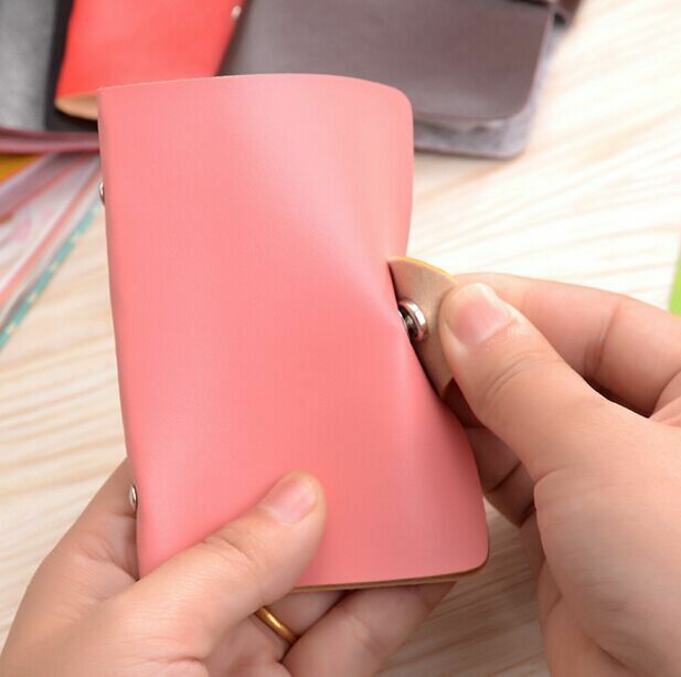 Credit Card ID Holder Women's Card Package Men's Leather Cards Bag Case Business