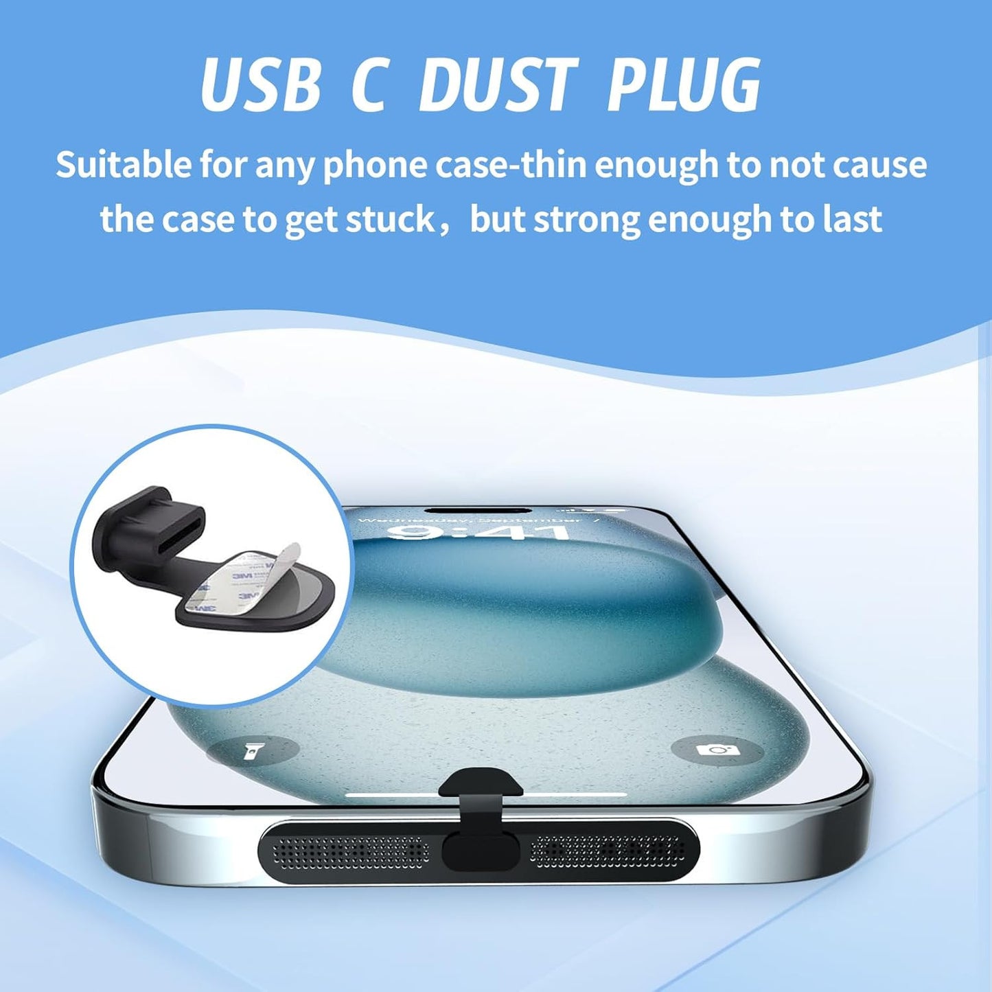 8 Pack USB C Dust Plugs,Anti-Lost USB Type C Plug Cover,Charging Port Dust Cover