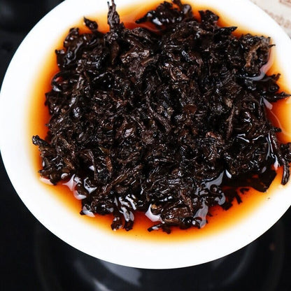 2020 YUNNAN Haiwan Blazing Sun Ripe Puerh "Jiao Yang" Cooked Pu'er erh Tea 357g