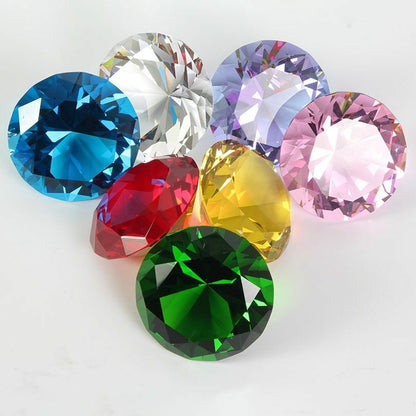 Crystal Diamond Big Glass Party Decoration Romantic Proposal Home Gift Fancy K9