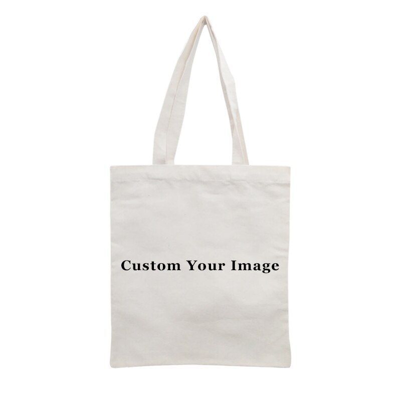 Printed Canvas Tote Bag 30x35cm Cotton Linen Handbag Shopping Women Handbag 1 PC
