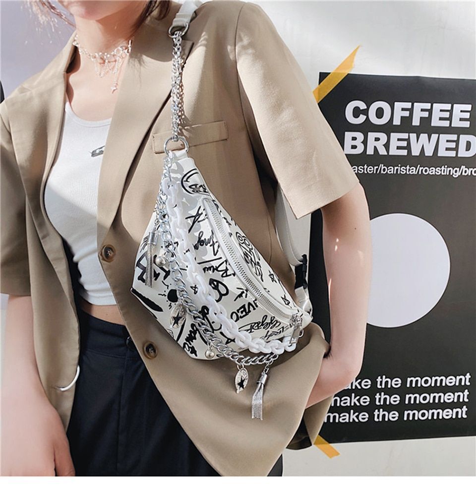 Leather Bag Summer Handbag Trend Fashion Crossbody Bag Casual Street Fanny Pack