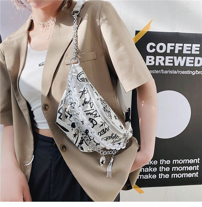 Leather Bag Summer Handbag Trend Fashion Crossbody Bag Casual Street Fanny Pack