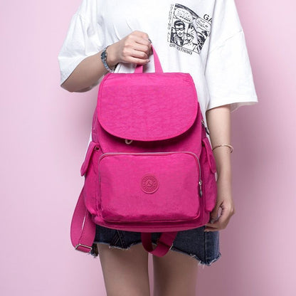 Backpack 5Pcs/Set School Bag Nylon Waterproof Purse Polyester 20-35 L Traveling