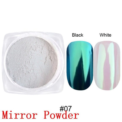 Nail Polish 8ml Jars Silver Gold Mirror Metallic Lacquer UV Gels Soak Off Paints