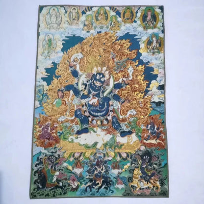 Thangka Murals 90 cm 35.5 inches Tibetan Buddhist Shrine Decorative Murals -