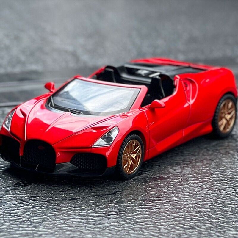 1:32 Bugatti W16 Mistral Diecast Model Car Toy Vehicle Racing Car Collection