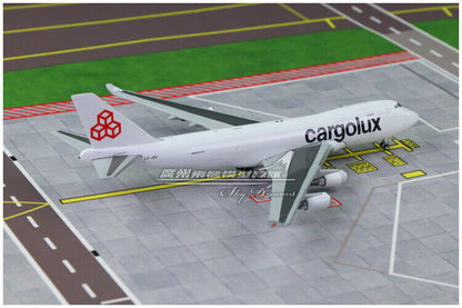 1:400 JC Wings Cargolux BOEING 747-400F Passenger Plane Diecast Aircraft Model