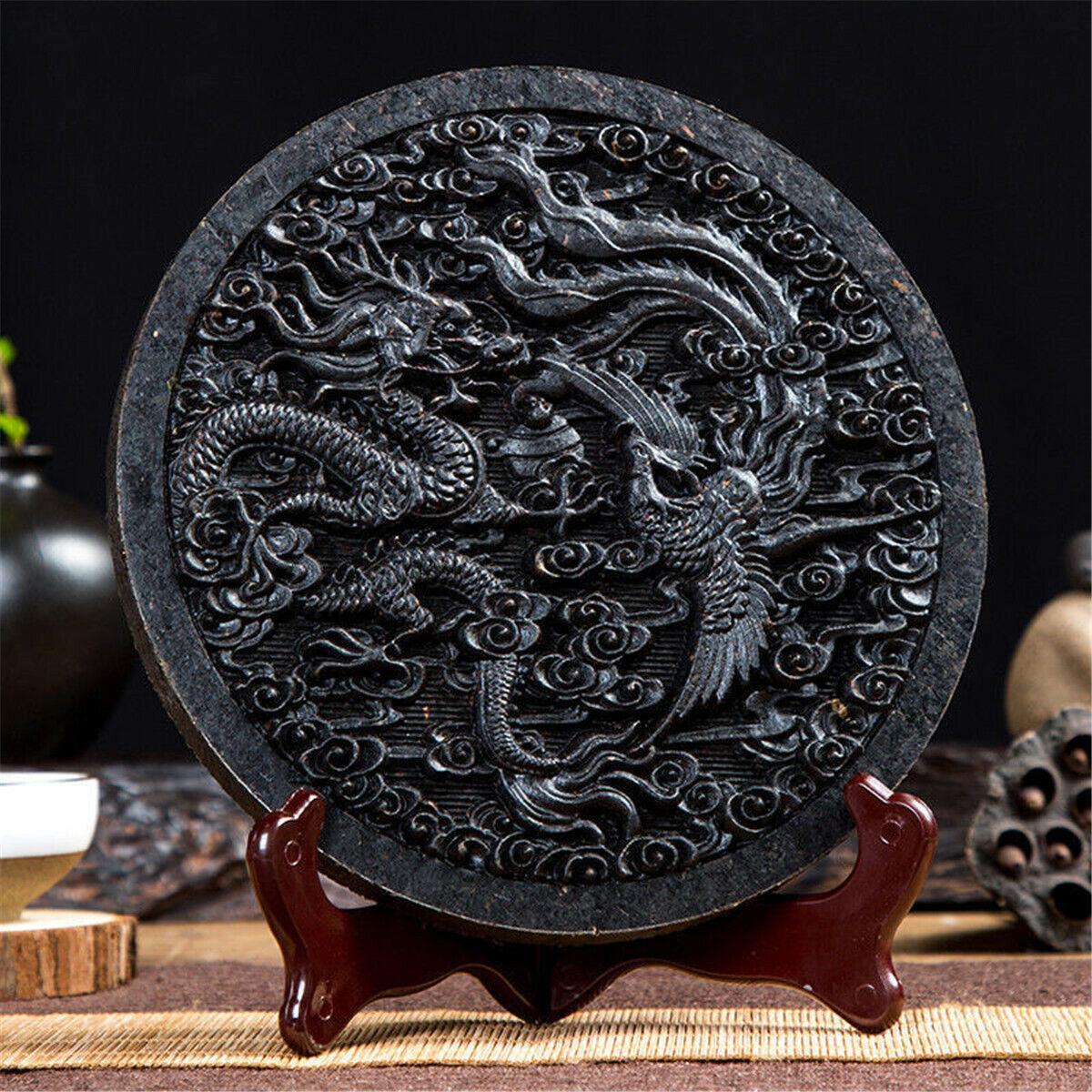 500g Dragon & Phenix Big Red Robe Top Black Tea Cake Da Hong Pao Tea Wu Long Tea