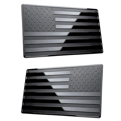 Black USA American Flag Sticker Car Emblem Badge Motorcycle Stickers Exterior