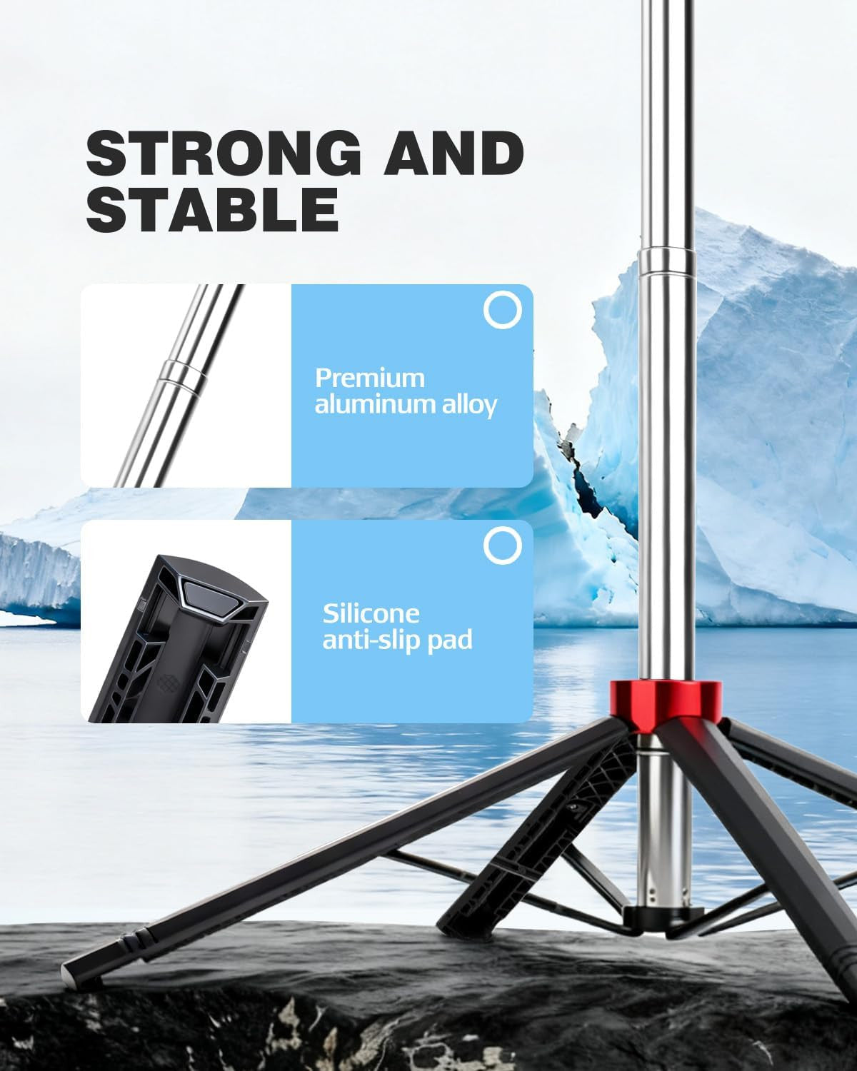 71" Phone Tripod Selfie Stick for Iphone/Android/Camera, Cell Phone Tripod Stand