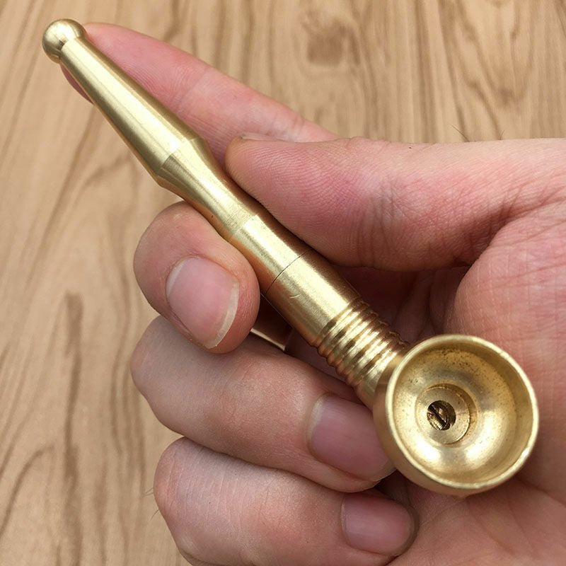 1pc Portable Copper Small Pipe Dry Tobacco Pipe Stick