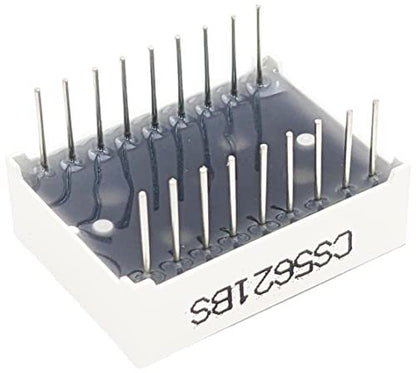 15 Pack Common Anode 2 Digits 18 Pin Red LED 7-Segment Display