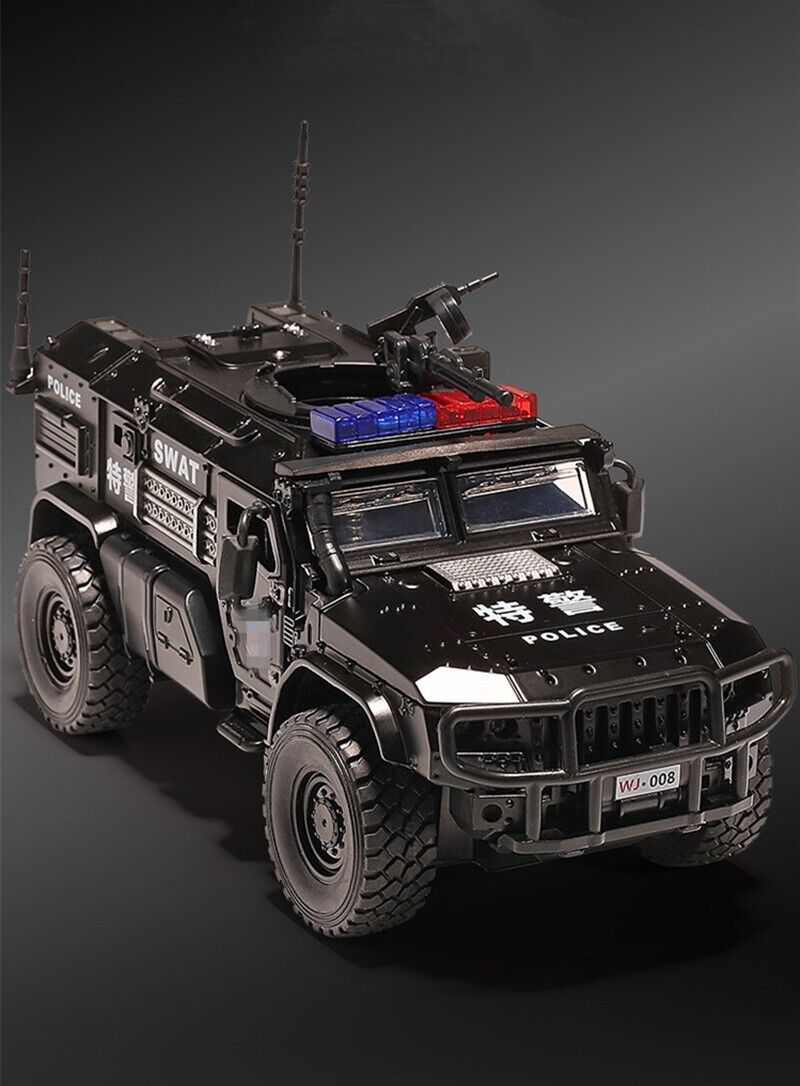 1:32 Tiger Armored Car Truck Diecast Model Car Off-road Police Vehicle Toy Gift
