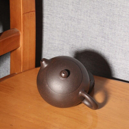 200ml Ball Shaped Infuser Holes Yixing Zisha Clay Tea Pot Household Xishi Pot