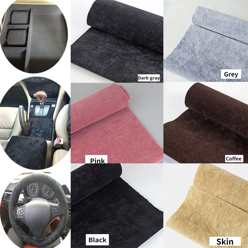 Self Adhesive Ice Velvet Fabric Flocking Liner DIY Car Interior Craft Sticker